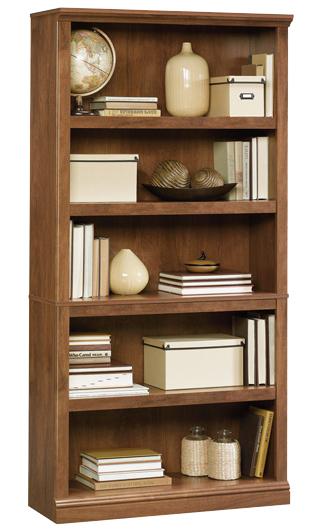 Sauder Bookcases 410367 5-Shelf Bookcase with Elegant Slide-On